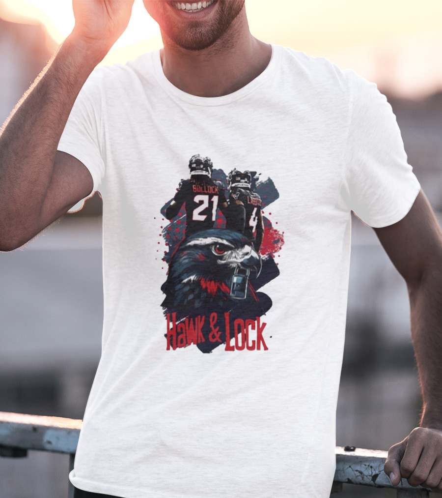 Hawk And Lock Calen Bullock Kamari Lassiter Houston Texans NFL T-Shirt