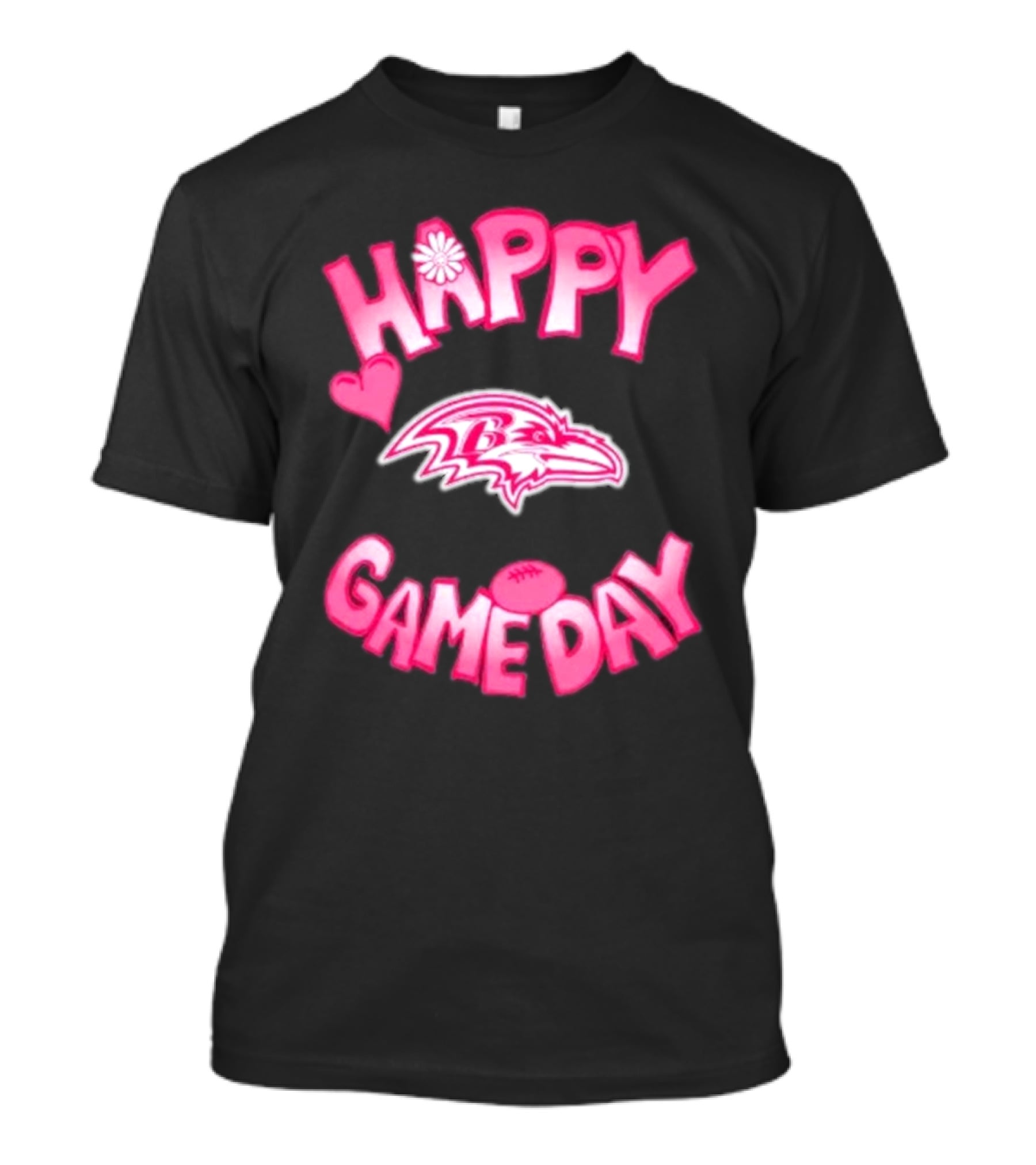 Happy Gameday Baltimore Ravens Valentine's 2025 T-Shirt
