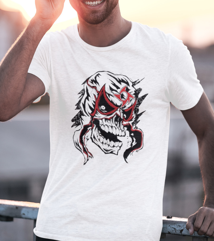 Cero Miedo Penta Mask Skull Design WWE New T-Shirt