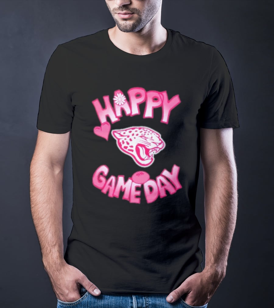 Valentine’s Day Happy Gameday 2025 Jacksonville Jaguars T-Shirt