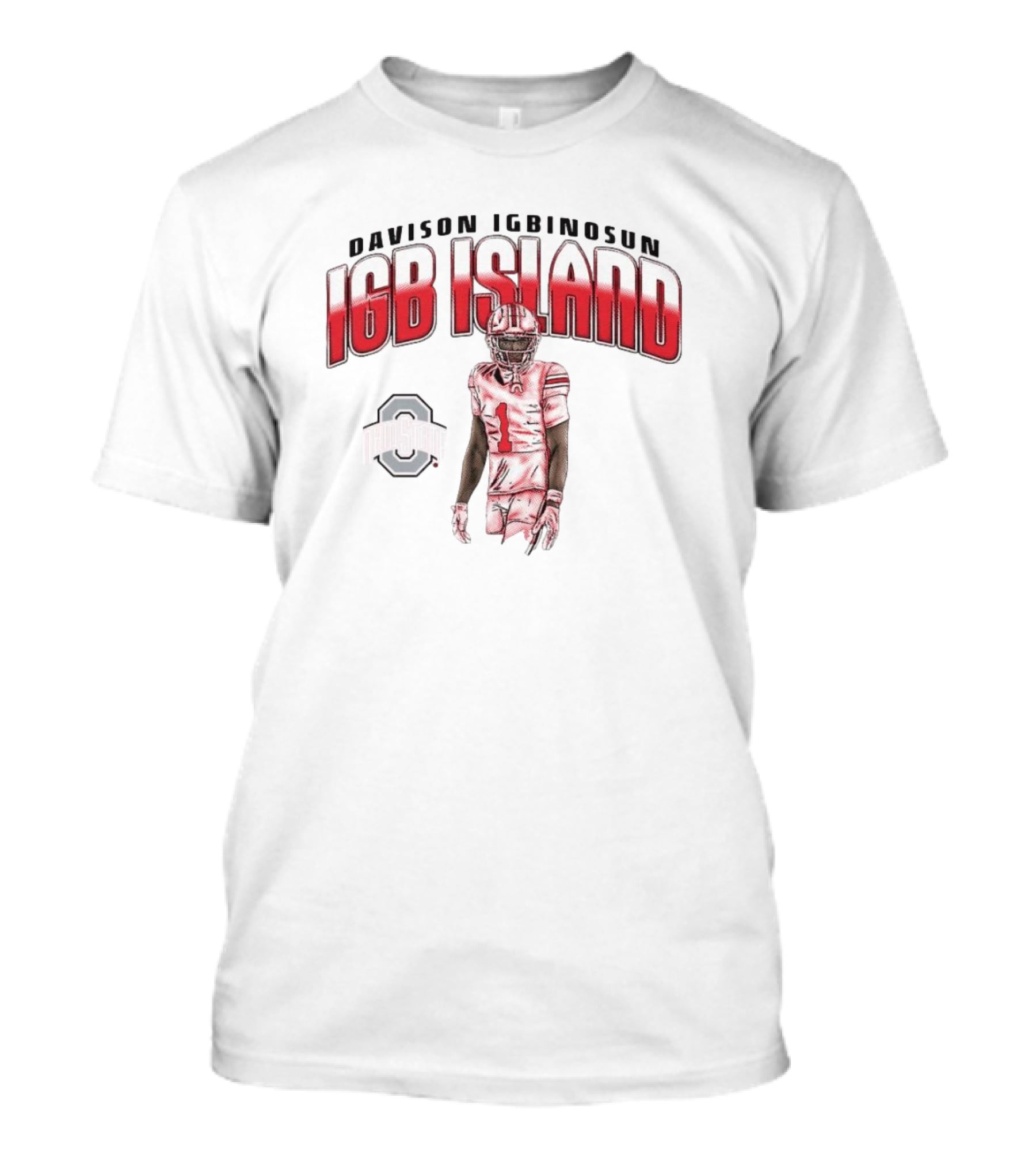 Davison Igbinosun IGB Island Ohio State Buckeyes Football T-Shirt