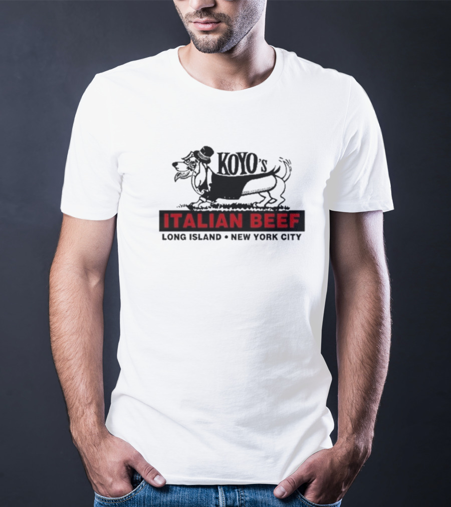 Koyo's Italian Beef Long Island New York City Dog T-Shirt