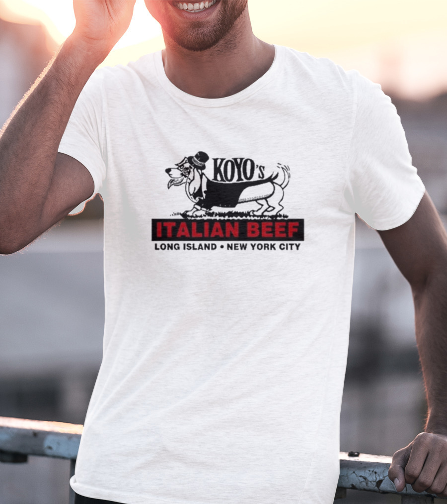 Koyo's Italian Beef Long Island New York City Dog T-Shirt