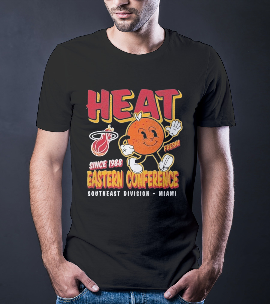 HEAT Since 1988 Eastern Conference Southeast Division Miami Fresh T-Shirt