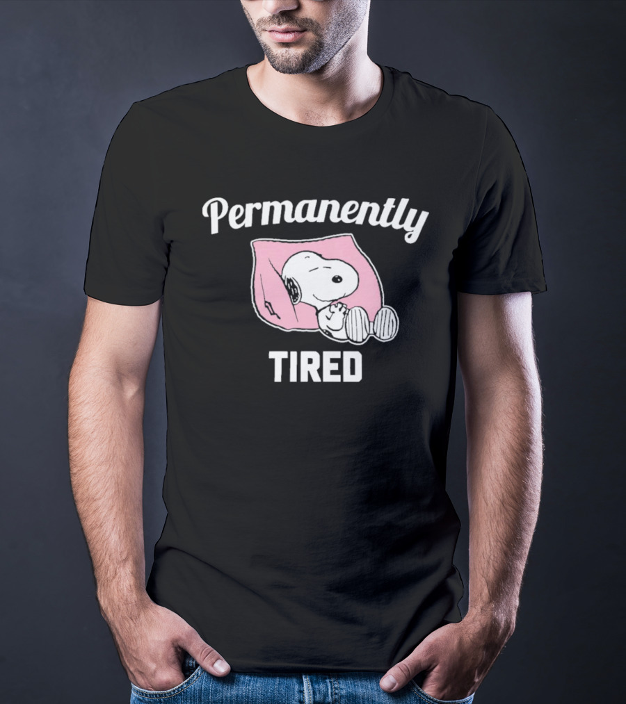 Permanently Tired Sleep Snoopy Peanuts T-Shirt