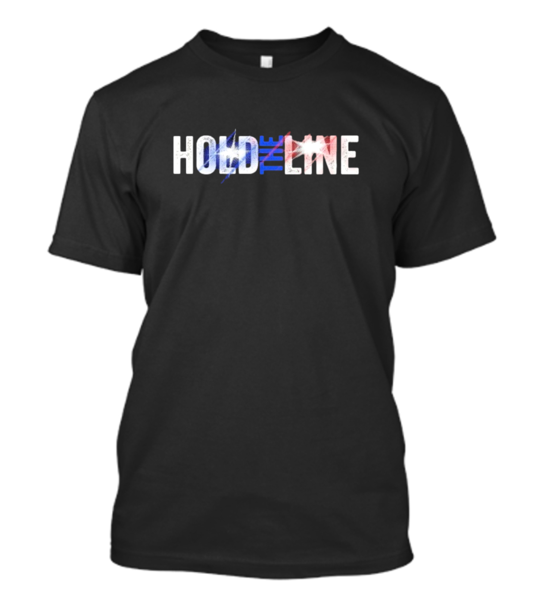 Hold The Line 2.0 American Flag Colors T-Shirt