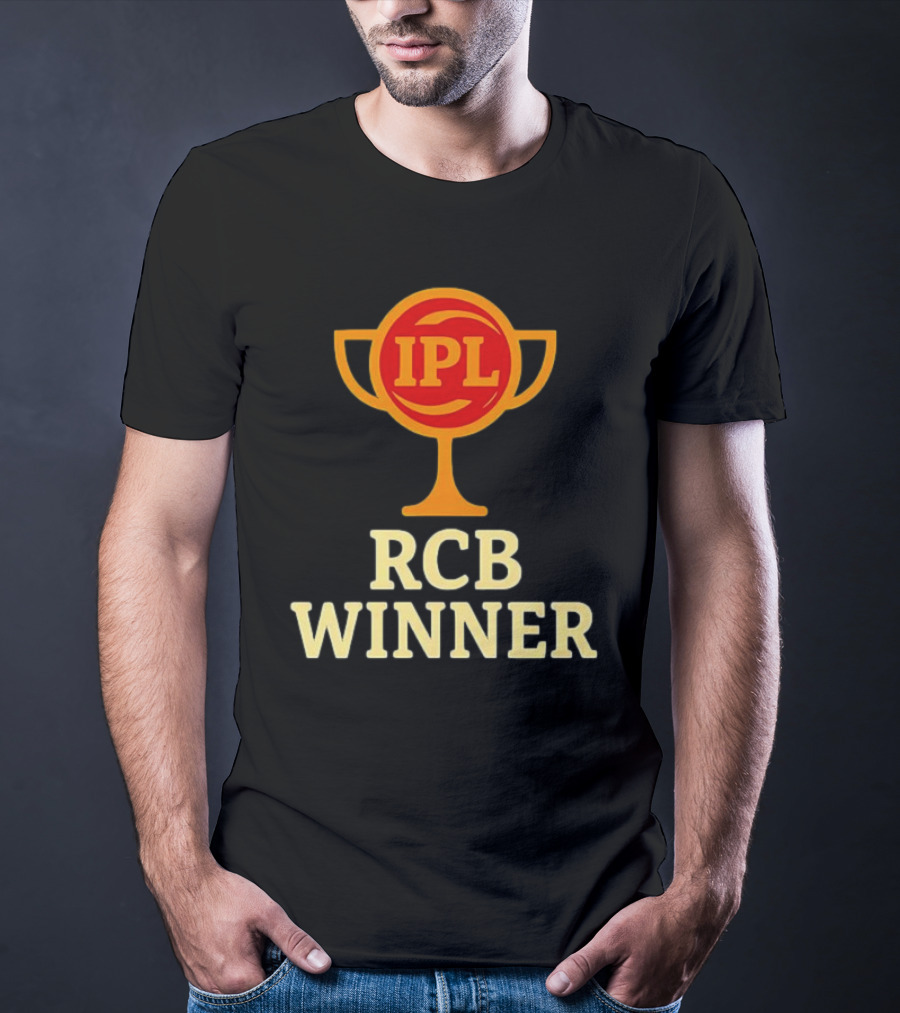 IPL RCB Winner Trophy Celebration T-Shirt