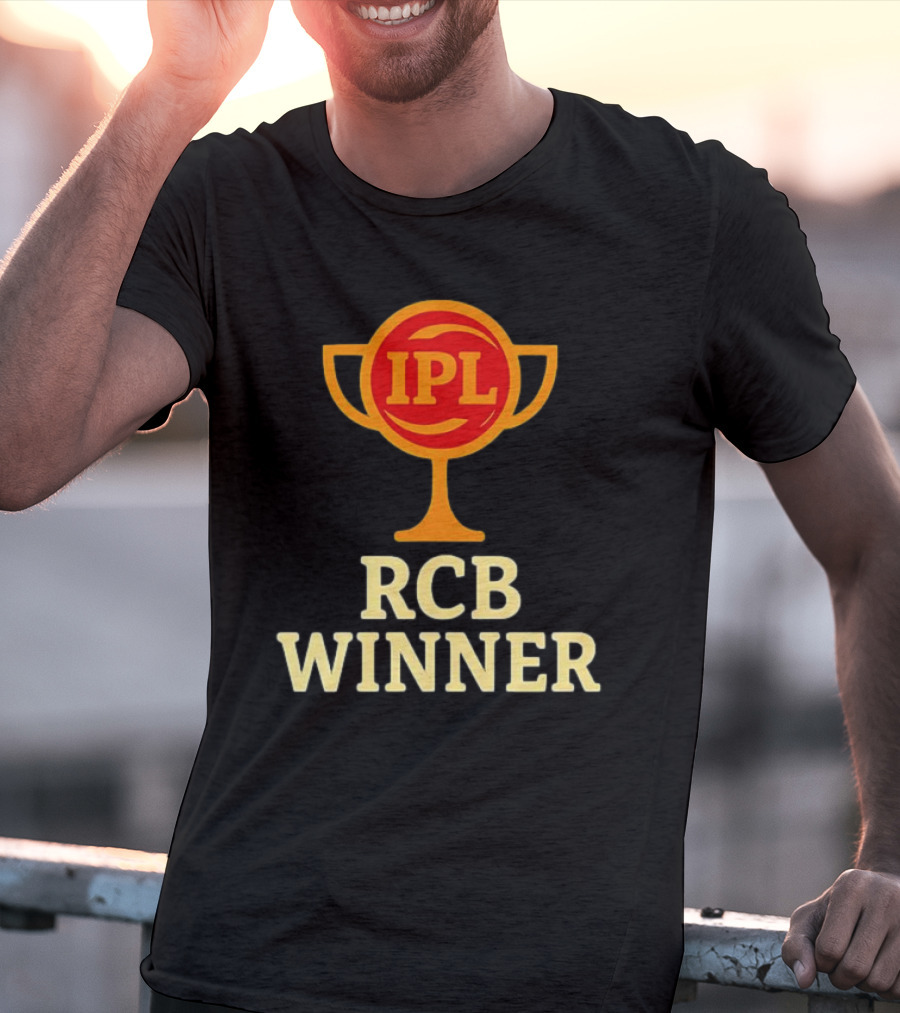 IPL RCB Winner Trophy Celebration T-Shirt