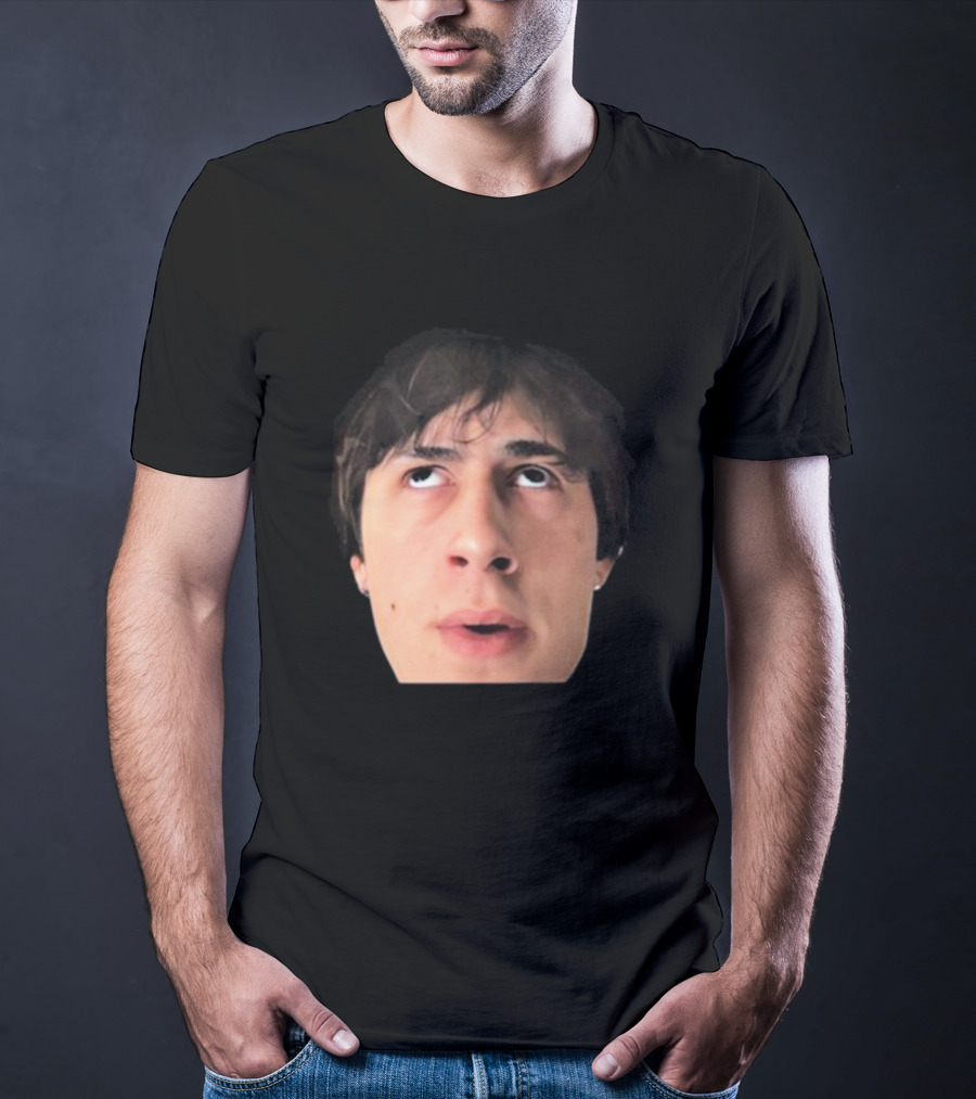 ``` James Clark Looking Up Expression Face ``` T-Shirt
