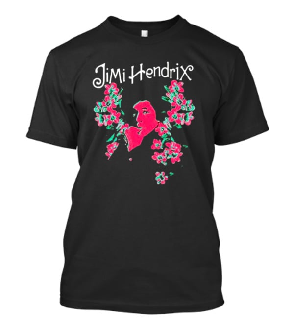 Jimi Hendrix Pink Floral I Am Experienced T-Shirt