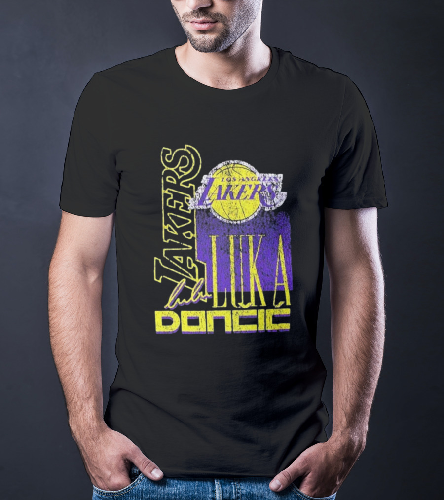 Los Angeles Lakers Luka Doncic NBA Player New Era T-Shirt