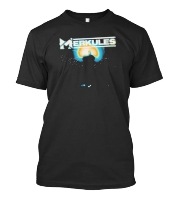 Merkules Into The Light Silhouette Against Sunburst T-Shirt
