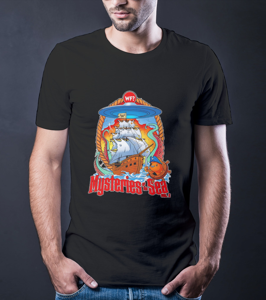 Mysteries Of The Sea Vol. 2 UFO Pirate Ship Cartoon WF? T-Shirt