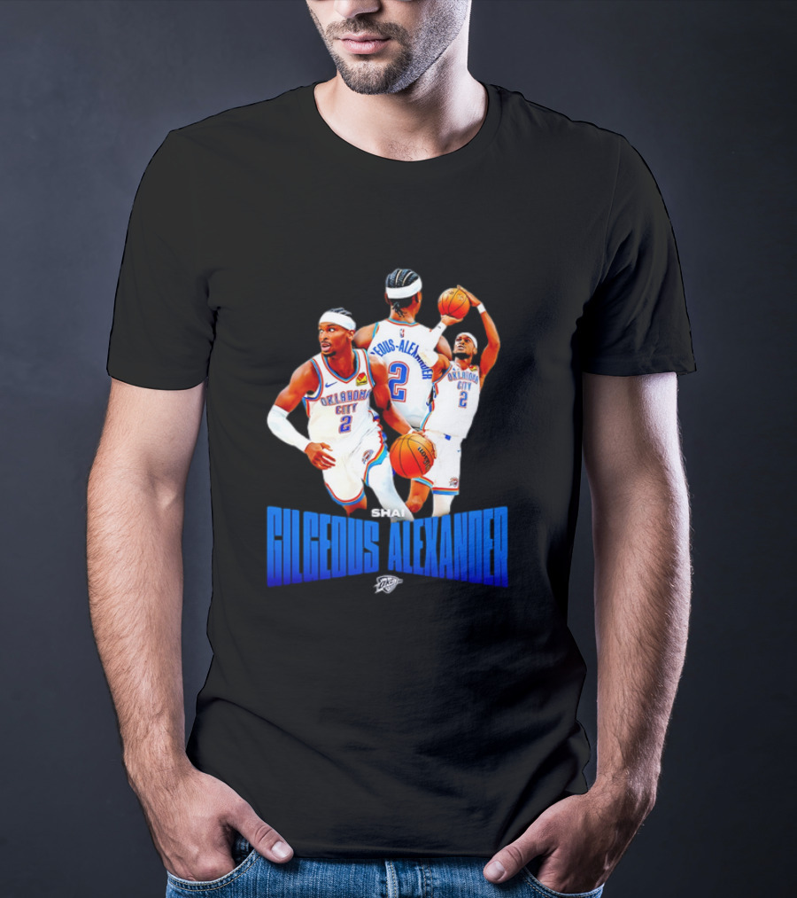 Oklahoma City Thunder Shai Gilgeous-Alexander 2 Basketball Jersey T-Shirt
