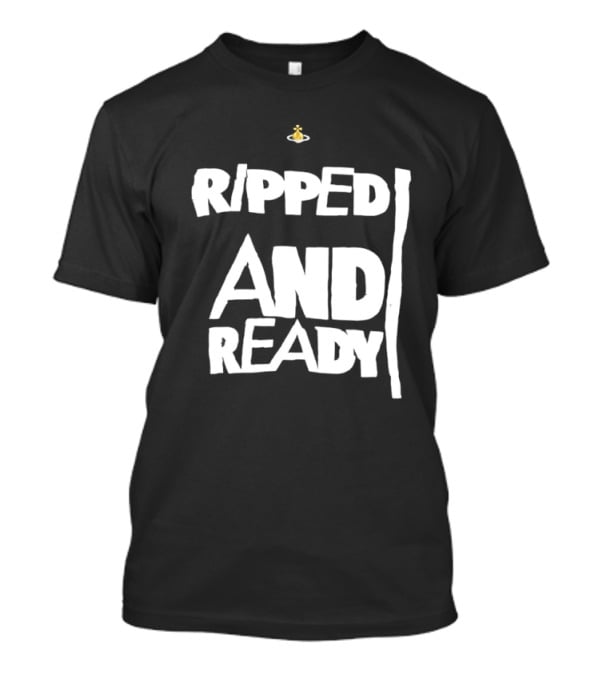 Ripped And Ready Chicken Dumbbell Fitness Motivation T-Shirt