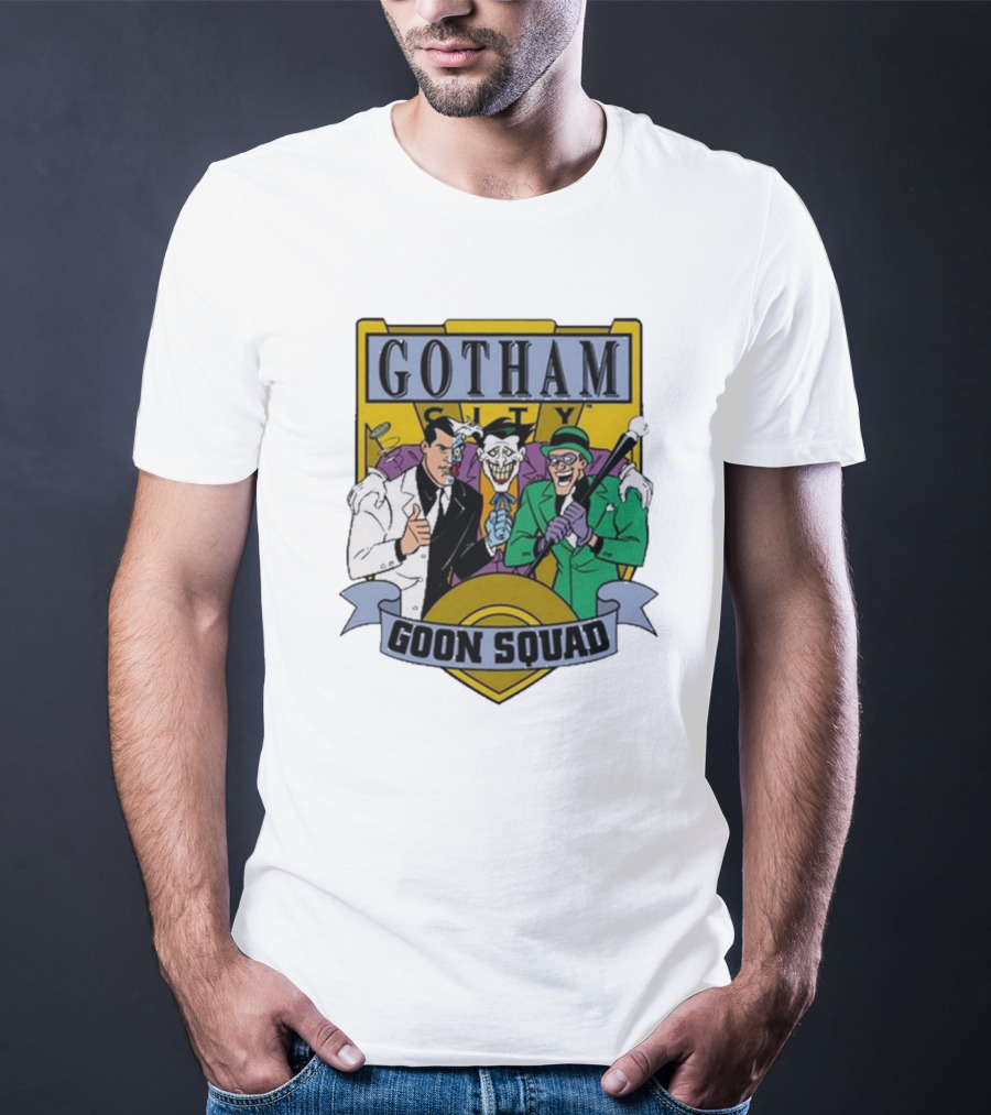 Gotham City Goon Squad Joker Riddler Trios T-Shirt