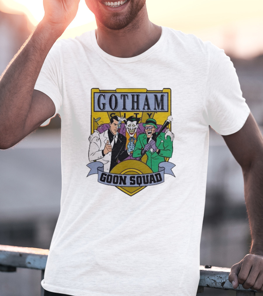 Gotham City Goon Squad Joker Riddler Trios T-Shirt