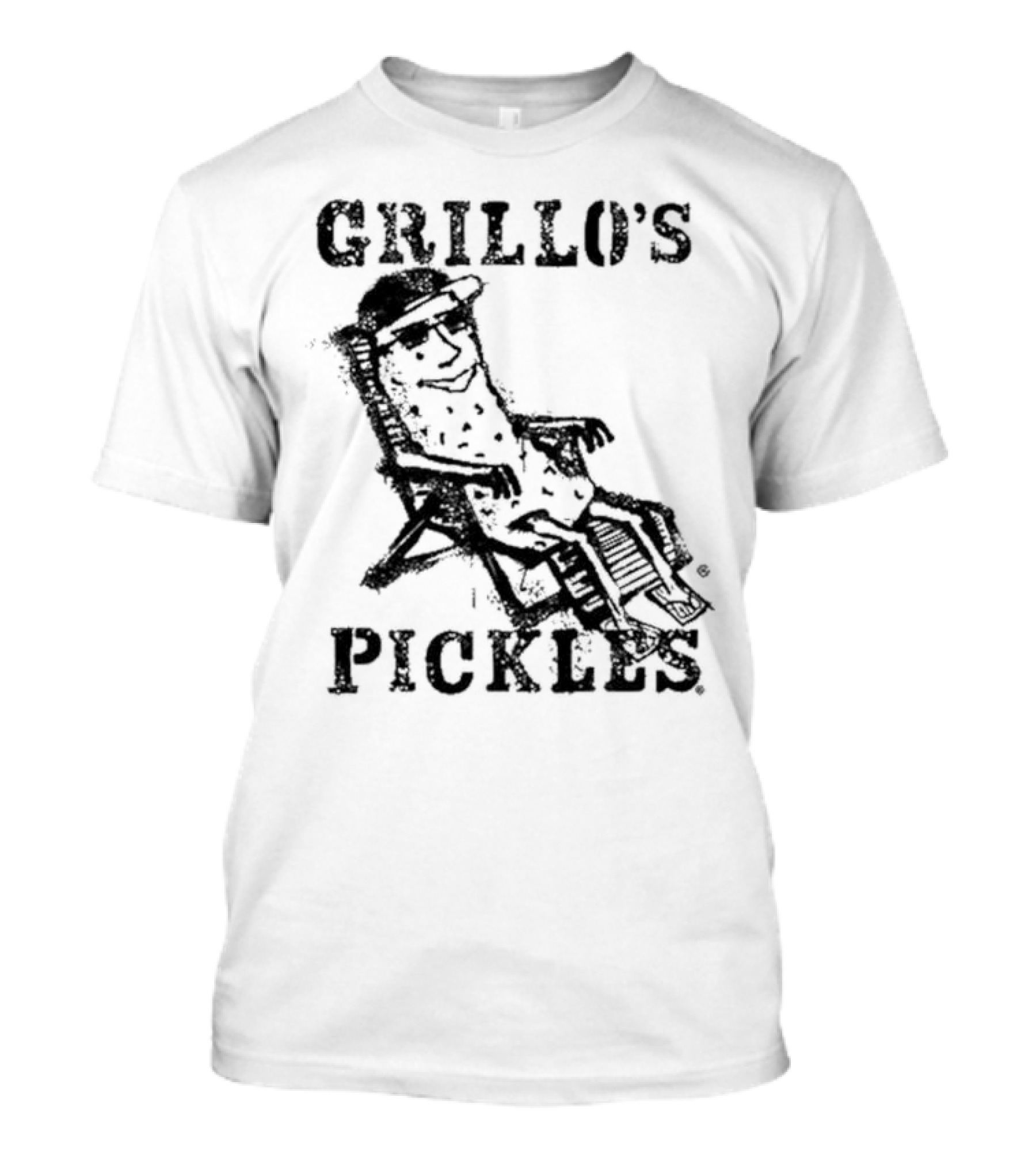 Grillo's Pickles Graffiti Pickle Image T-Shirt