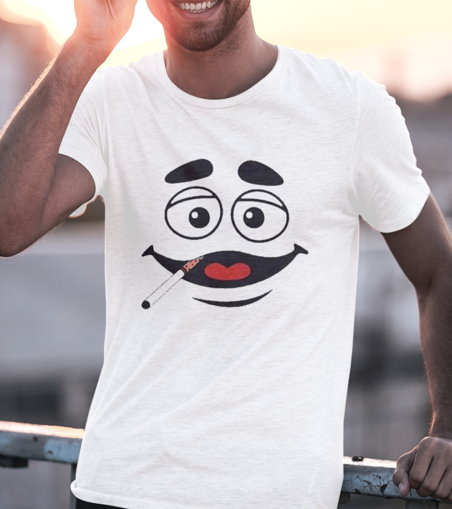 Grimace Monster Smoking T-Shirt