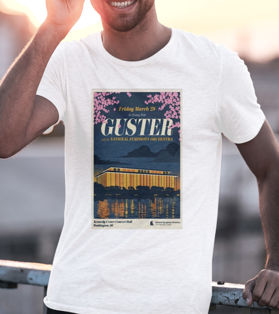 Friday March 28 An Evening With Guster National Symphony Orchestra Kennedy Center Washington DC T-Shirt