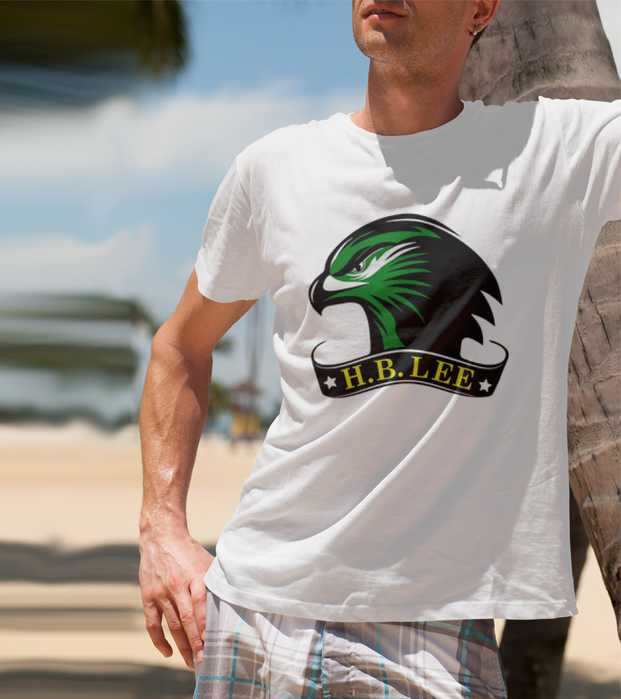 H.B. Lee Green Eagle Emblem T-Shirt