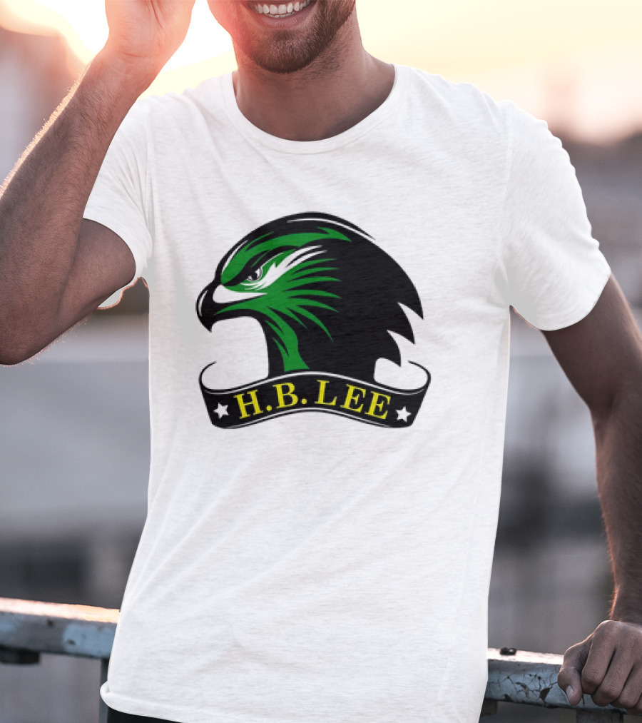 H.B. Lee Green Eagle Emblem T-Shirt