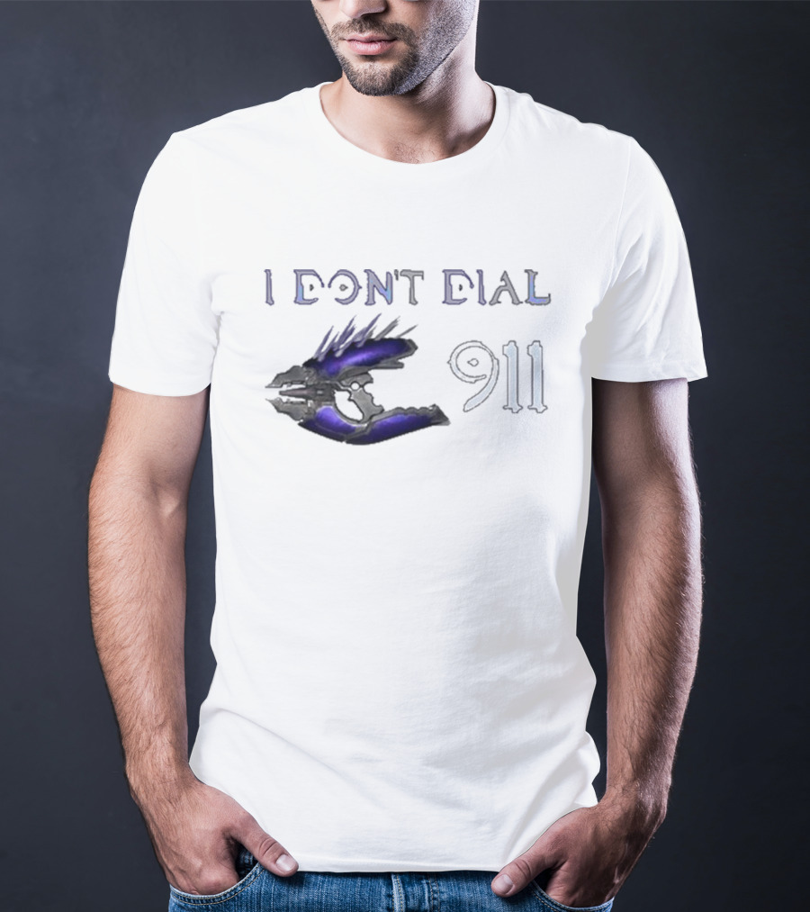 I Don't Dial 911 Halo Needler T-Shirt