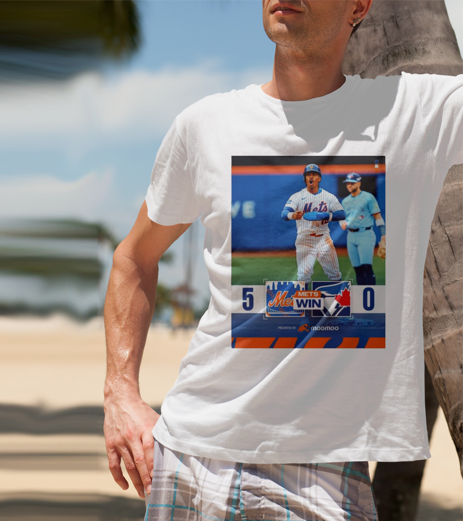 New York Mets Win 5-0 Toronto Blue Jays April 4 2025 T-Shirt