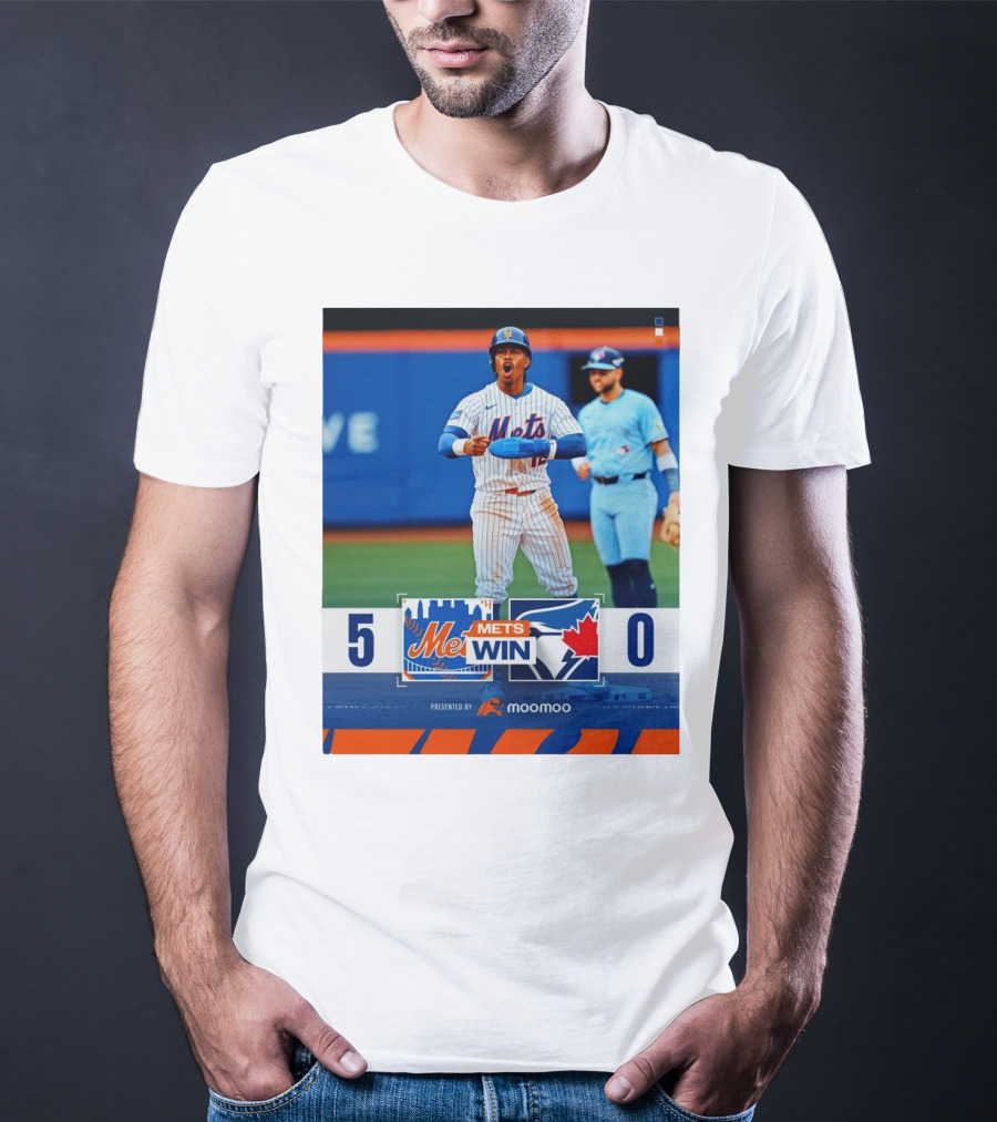 New York Mets Win 5-0 Toronto Blue Jays April 4 2025 T-Shirt
