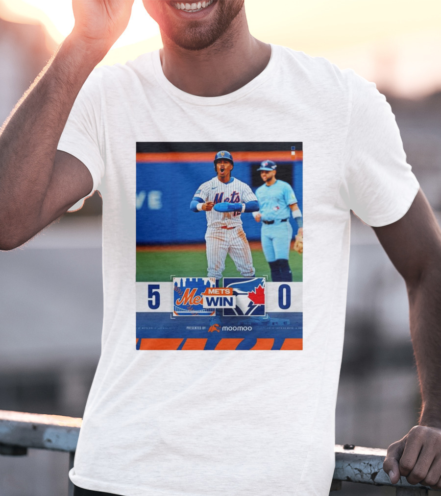 New York Mets Win 5-0 Toronto Blue Jays April 4 2025 T-Shirt