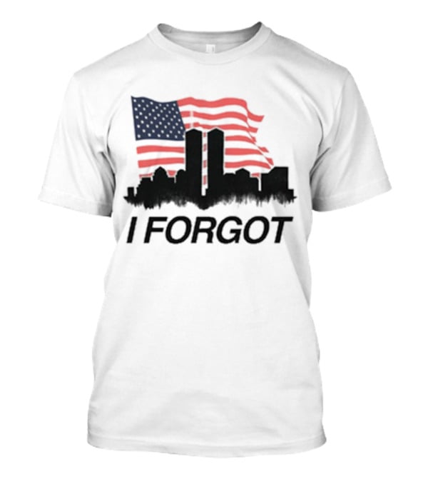 Flag I Forgot Red White Blue Building Shadows T-Shirt