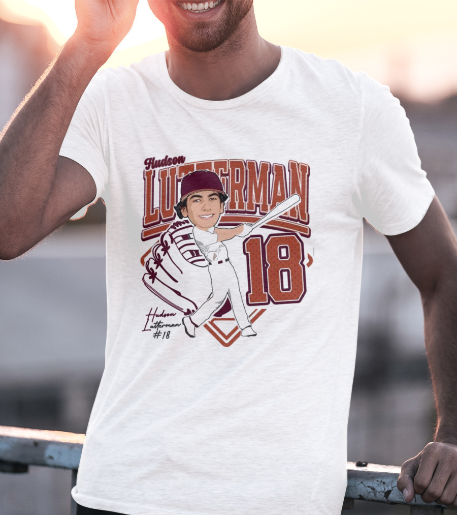 Hudson Lutterman 18 Baseball Player 2025 T-Shirt