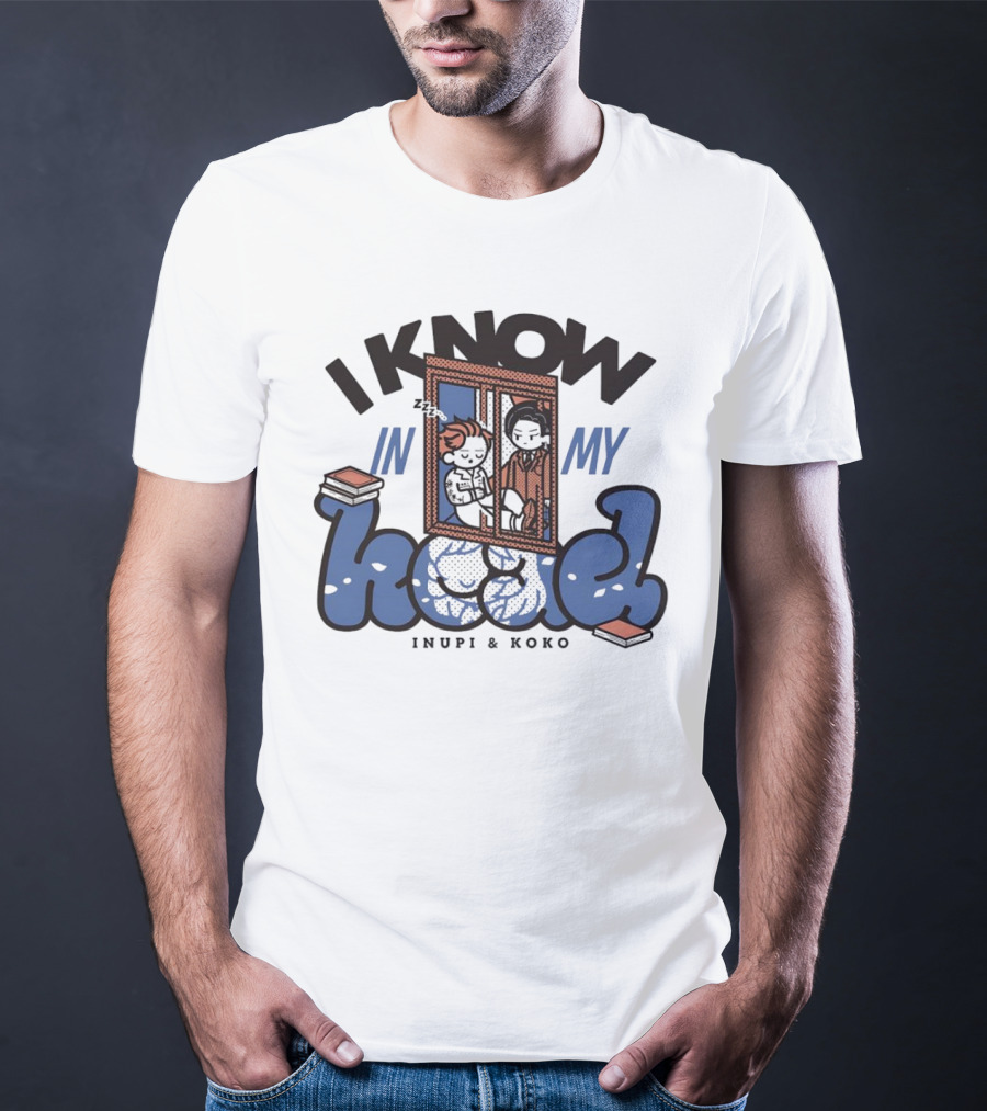 I Know In My Head Inupi And Koko Retro Comic Style T-Shirt