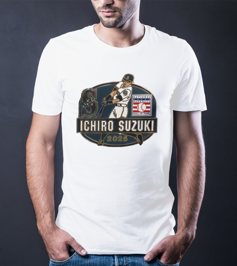 Ichiro Suzuki Seattle Mariners National Baseball Hall Of Fame 2025 T-Shirt