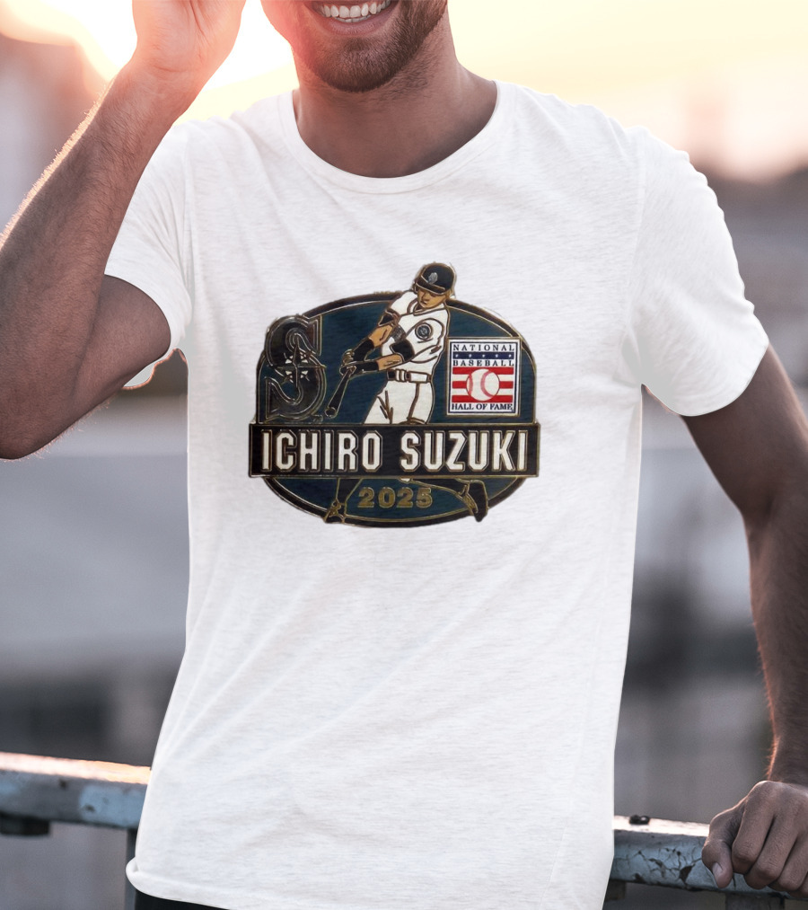 Ichiro Suzuki Seattle Mariners National Baseball Hall Of Fame 2025 T-Shirt