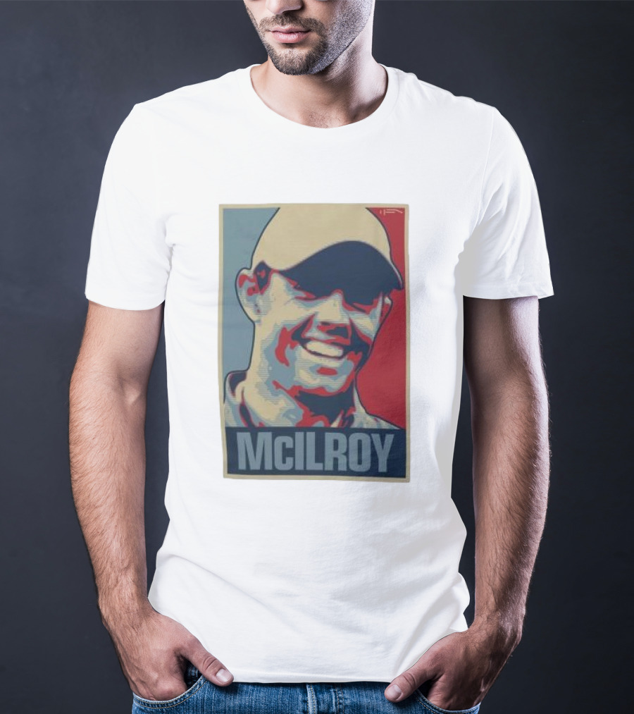 Ireland Rory McIlroy Masters Tournament Vintage Iconic Golf Portrait T-Shirt