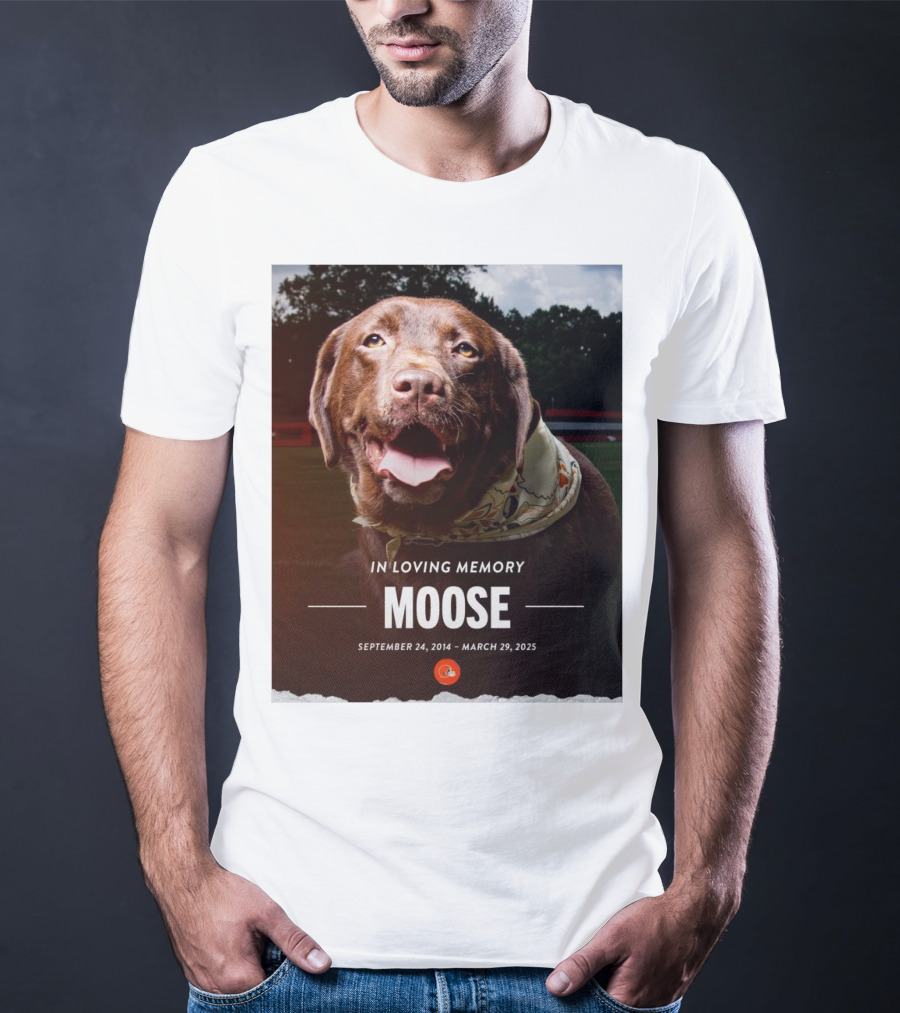 Cleveland Browns NFL In Loving Memory Moose September 24 2014 March 29 2025 Hard Knocks Star T-Shirt