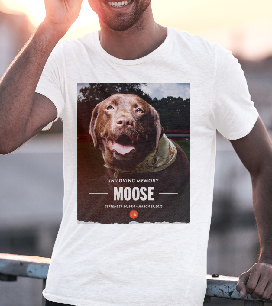 Cleveland Browns NFL In Loving Memory Moose September 24 2014 March 29 2025 Hard Knocks Star T-Shirt
