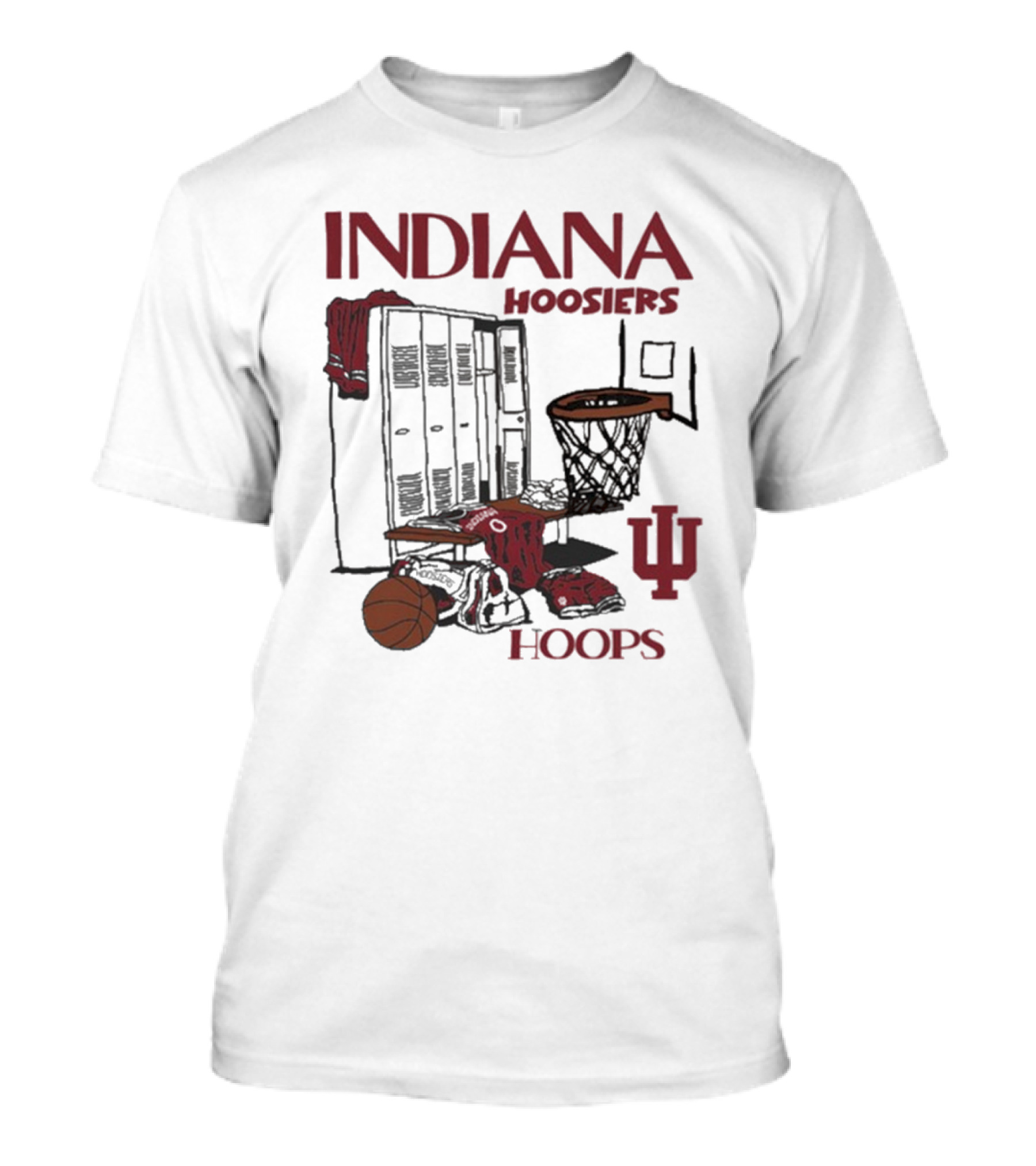 Indiana Hoosiers Basketball Locker Room Hoops NYC T-Shirt