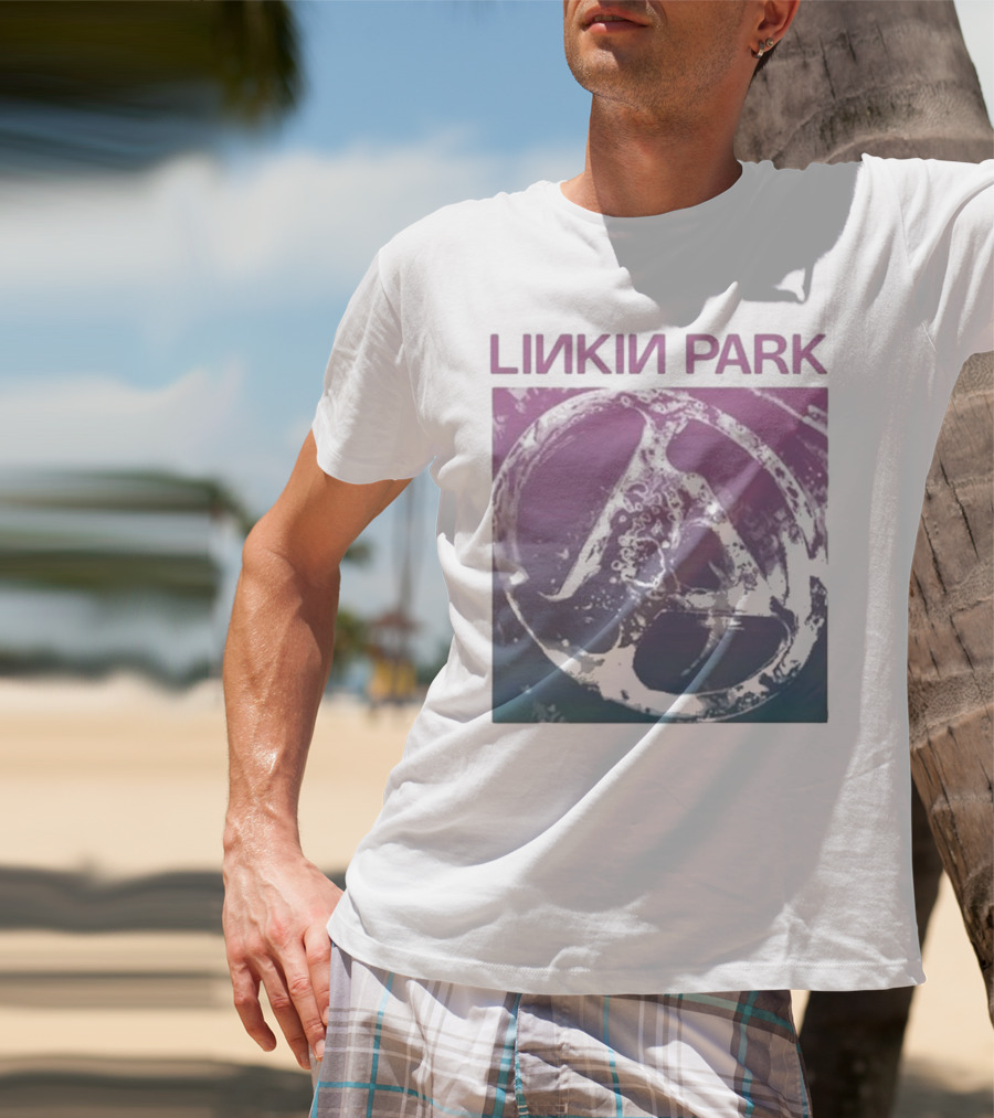 Linkin Park Gradient Circle Symbol Fz Deluxe Drop Shoulder T-Shirt