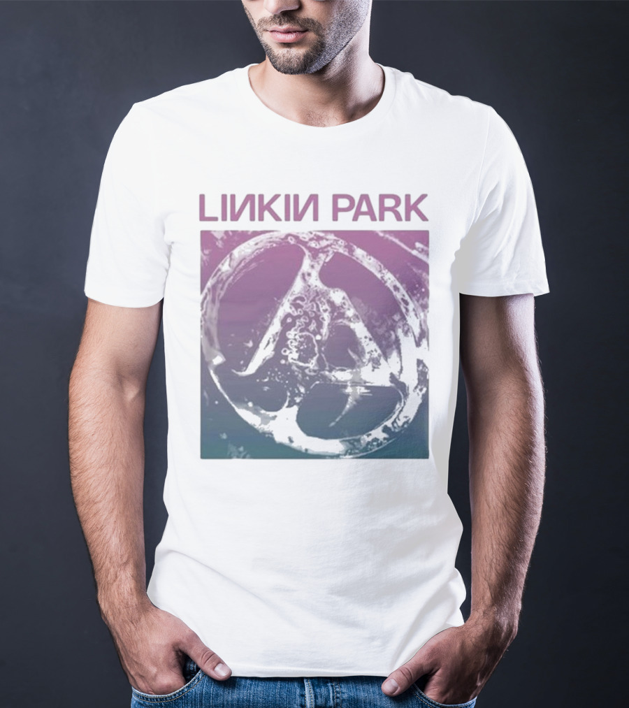 Linkin Park Gradient Circle Symbol Fz Deluxe Drop Shoulder T-Shirt