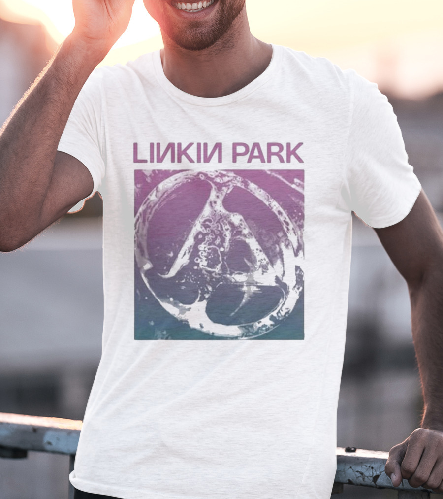 Linkin Park Gradient Circle Symbol Fz Deluxe Drop Shoulder T-Shirt