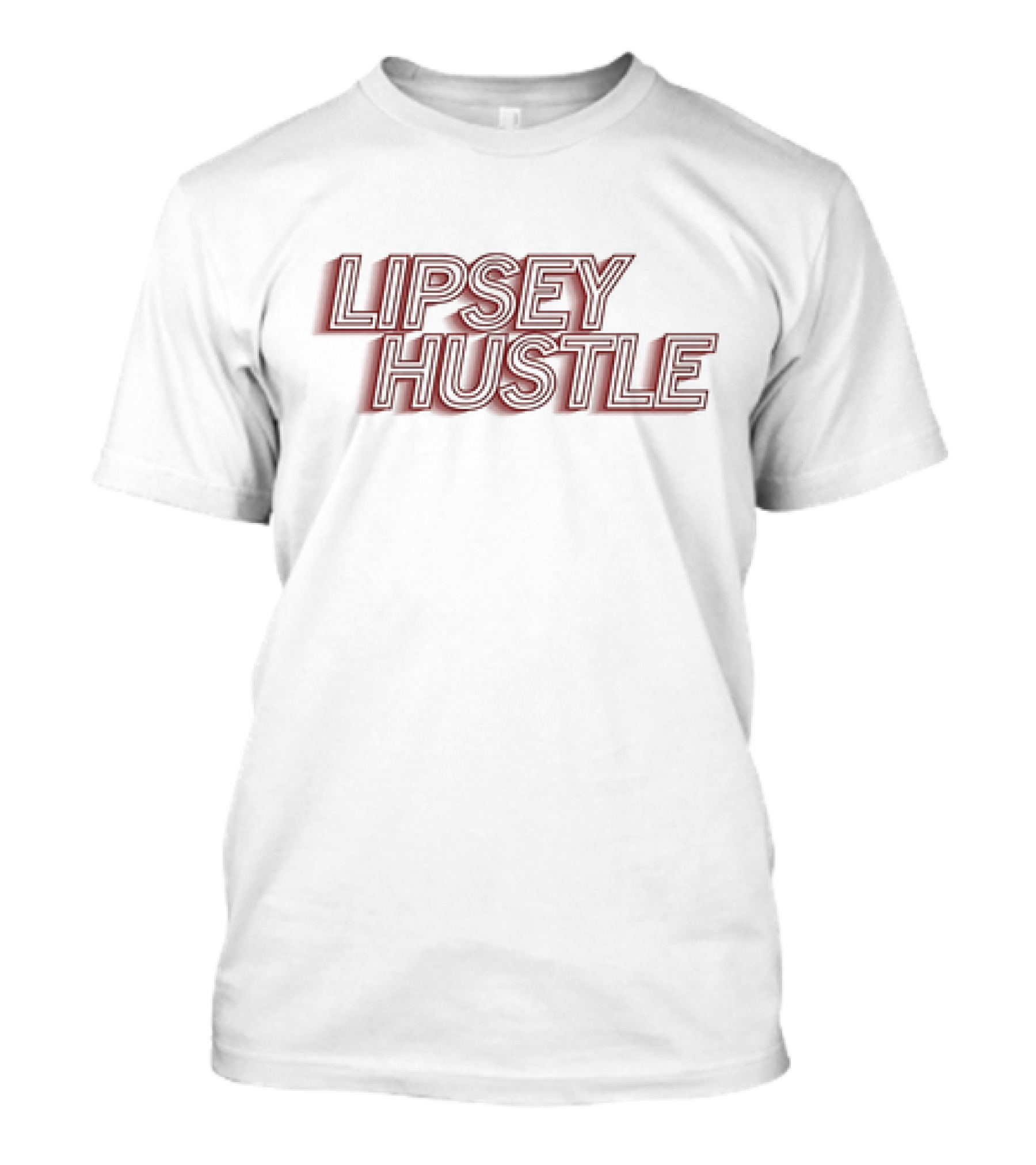 Lipsey Hustle Outline Bold Script T-Shirt