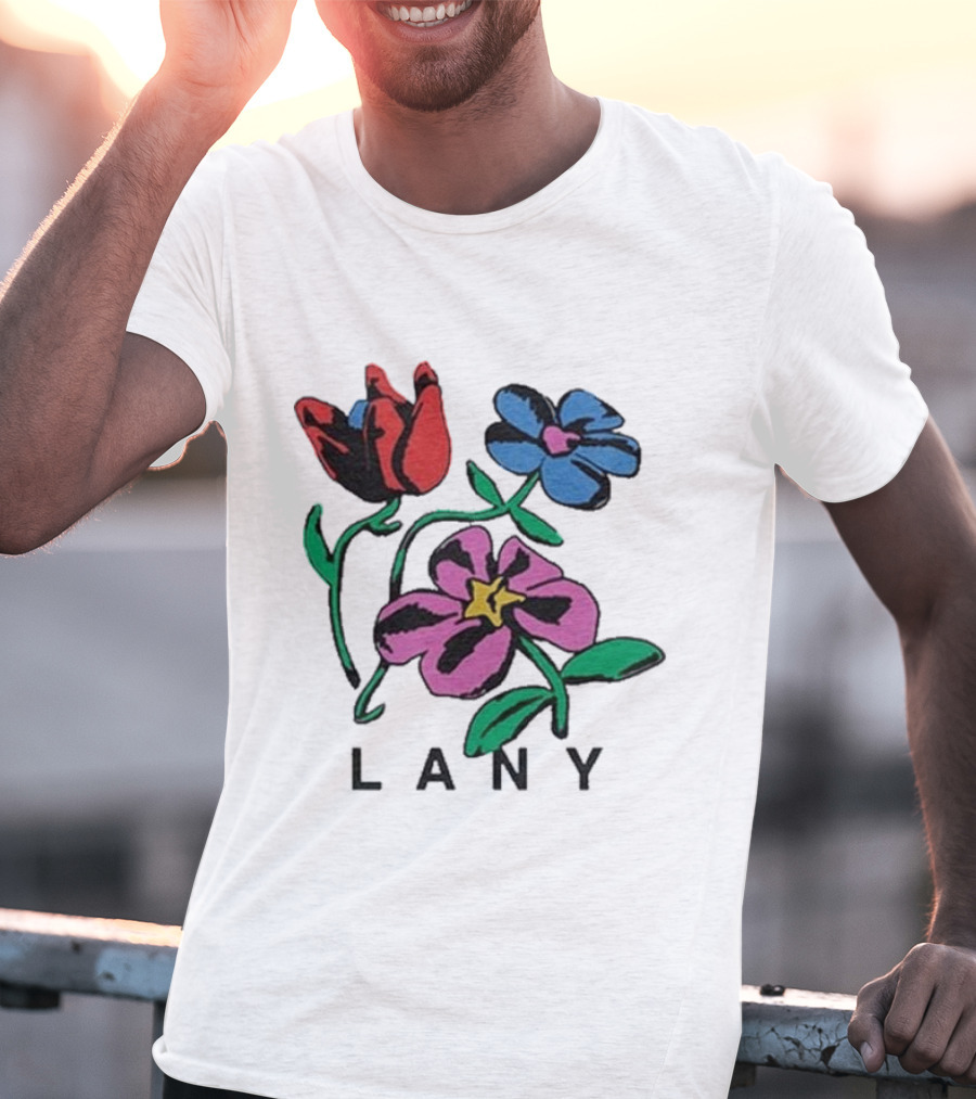 Lany ILYSB Colorful Flowers Artwork T-Shirt