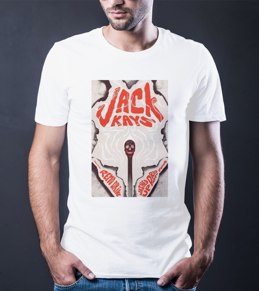 Jack Kays March 9 2025 St. Andrew’s Hall Detroit Featuring Remo Drive Washed Up Dried Up Tour T-Shirt