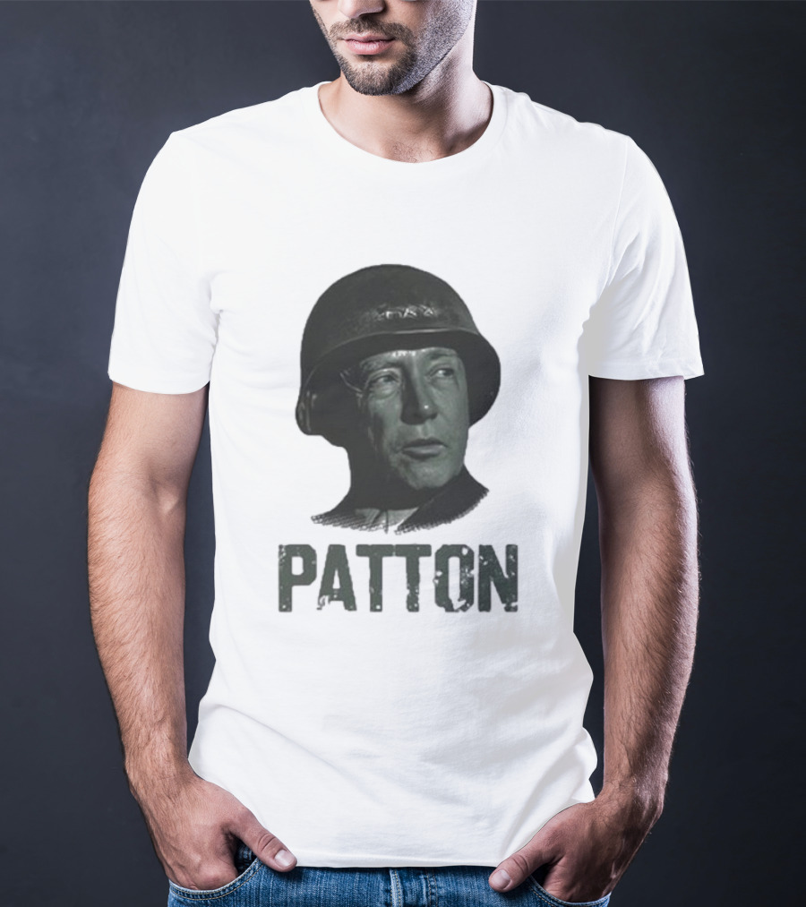 Jake Shields General Patton Helmet Portrait T-Shirt