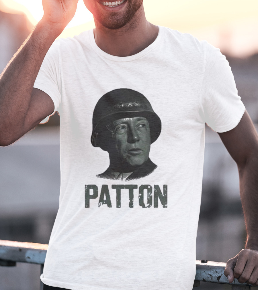 Jake Shields General Patton Helmet Portrait T-Shirt