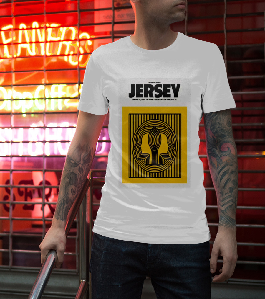 Goldenvoice Presents Jersey January 18, 2025 The Regency Ballroom San Francisco CA T-Shirt