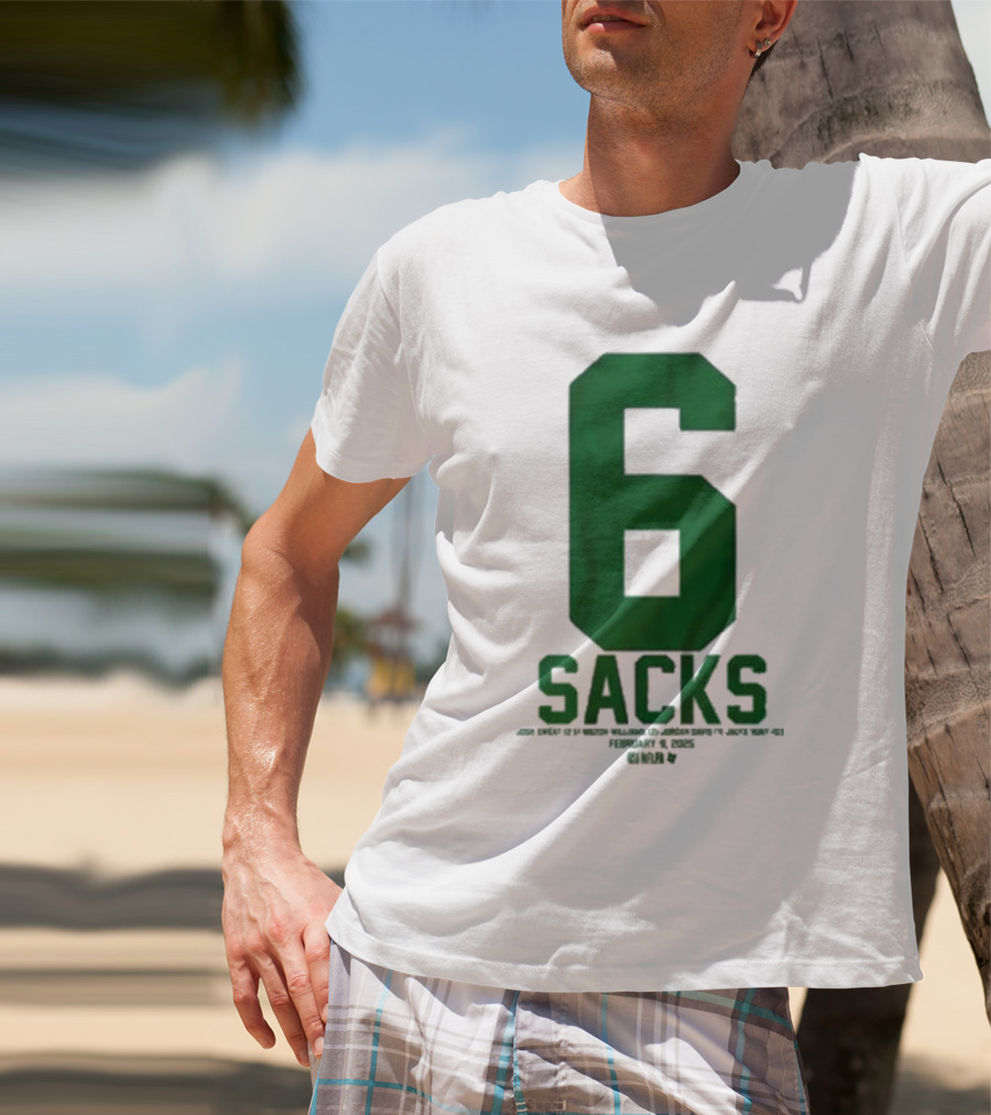Josh Sweat Milton Williams Jordan Davis Jalyx Hunt 6 Sacks T-Shirt