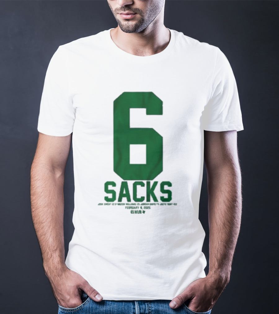 Josh Sweat Milton Williams Jordan Davis Jalyx Hunt 6 Sacks T-Shirt